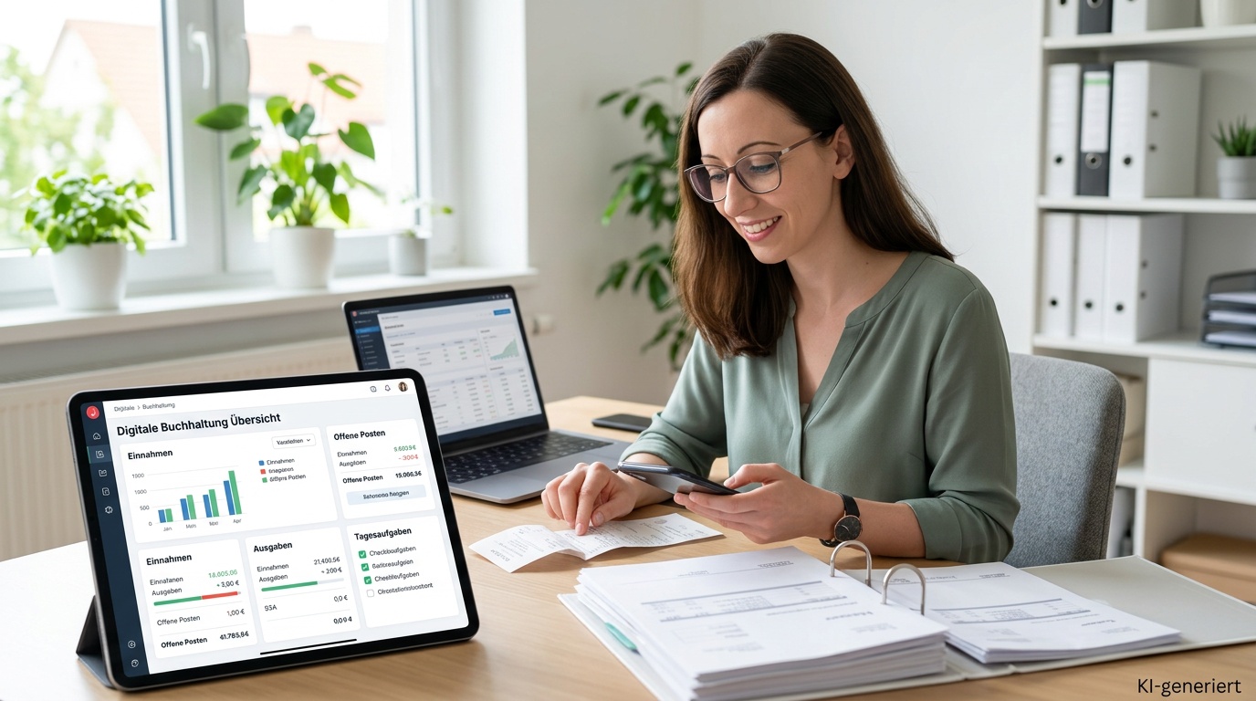 Laufende Buchhaltung für Freiberufler: Effizienter arbeiten mit digitalen Tools
